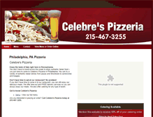 Tablet Screenshot of celebrespizza.com